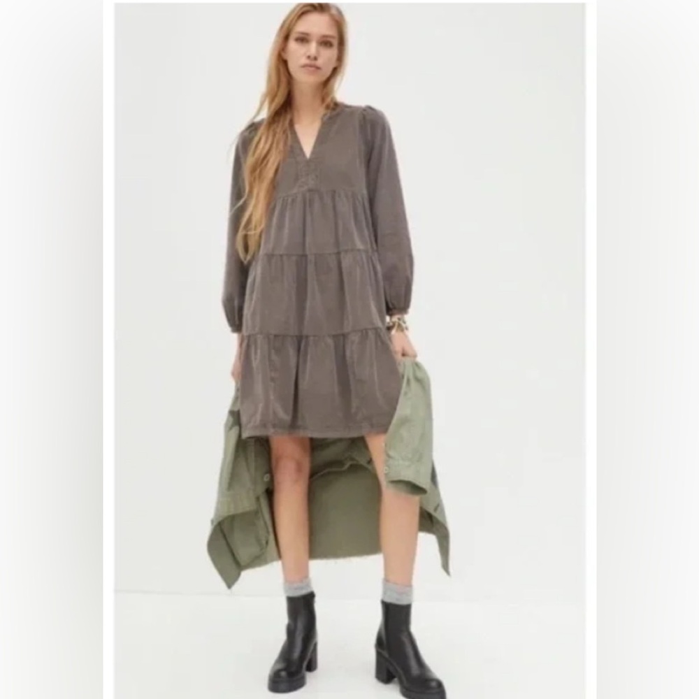 Anthropologie tiered dress sz M